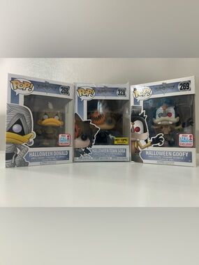 Funko Pop Kingdom Hearts Halloween Town Set Donald Sora Goofy